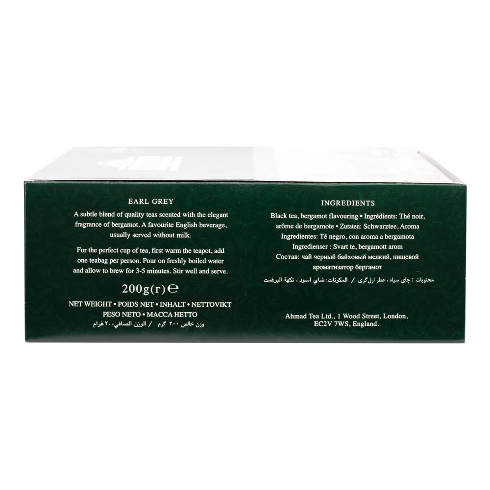 Ahmad Tea Green Tea, Green Tea Teabags 100 ct - Caffeinated & Sugar-Free