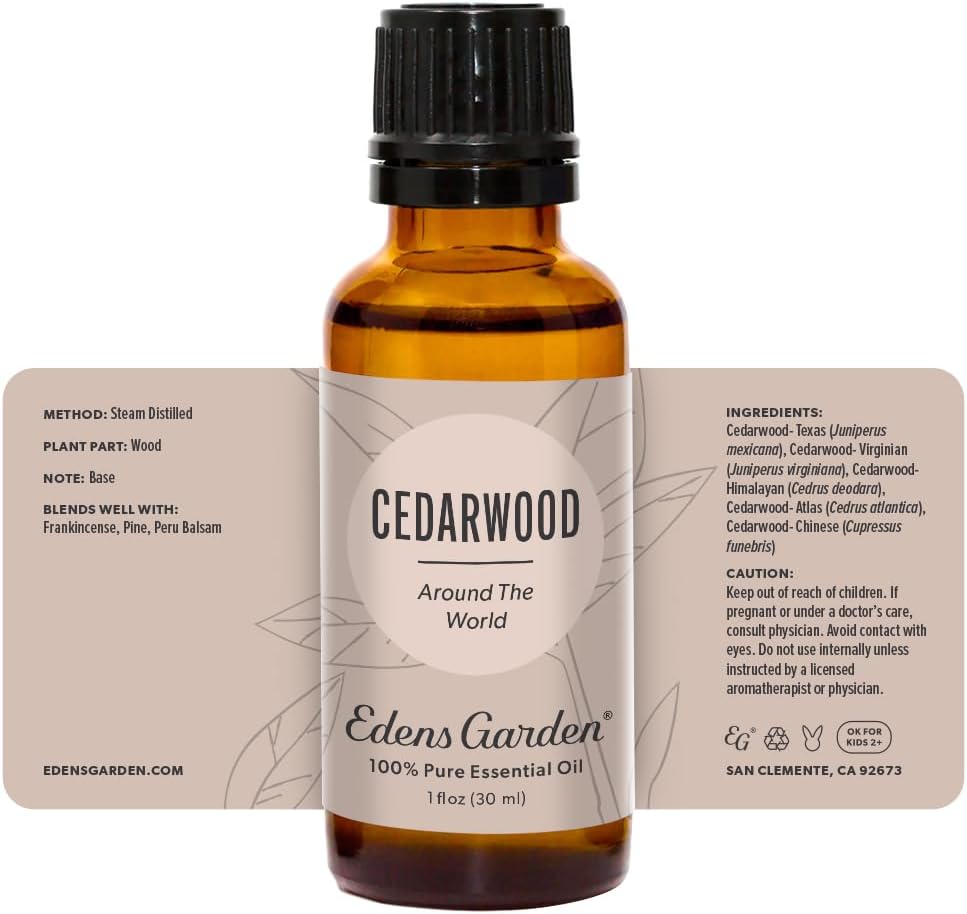 Edens Garden Cedarwood-Texas Essential Oil- 100% Pure 10 ml (.33 fl oz)