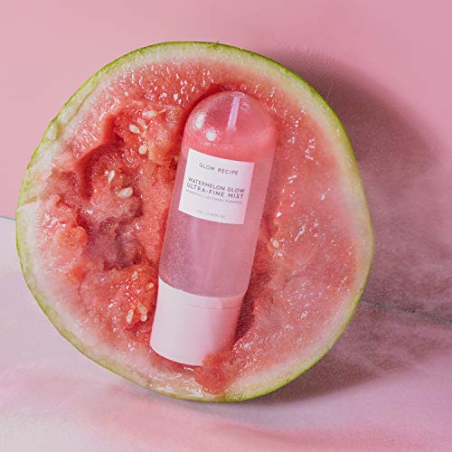 Glow Recipe Watermelon Glow Facial Spray + Hydrating Mist - Ultra-Fine Face Mist with Hyaluronic Acid + Hibiscus AHA to Refresh Dry Skin & Enhance