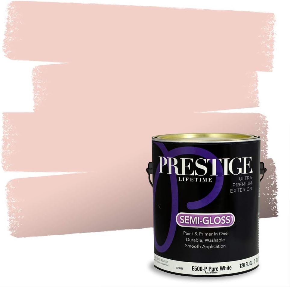 PRESTIGE Paints Exterior Paint and Primer In One, 1-Gallon, Satin, Comparable Match of Sherwin Williams* Real Red*