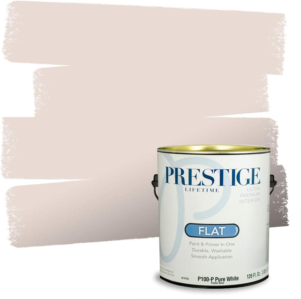 PRESTIGE Paints Exterior Paint and Primer In One, 1-Gallon, Semi-Gloss, Comparable Match of Sherwin Williams* French Roast*