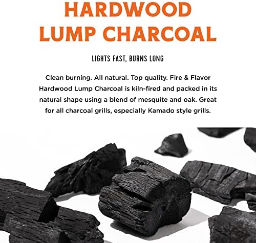 Fire & Flavor Premium All Natural Hardwood Lump Charcoal