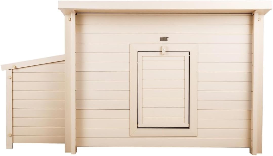 New Age Pet ECOFLEX Fontana Chicken Coop, Urban Barn for 2 to 3 Chickens, Easy Assembly, Eco Friendly & Durable, Tan