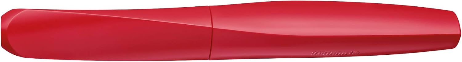 Pelikan Twist Fountain Pen with 1 Ink Cartridge, Medium Nib, Silver, Boxed (947101)