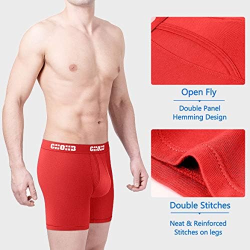 Men's Underwear Micro Modal 3 Pack Boxer Briefs Open Fly