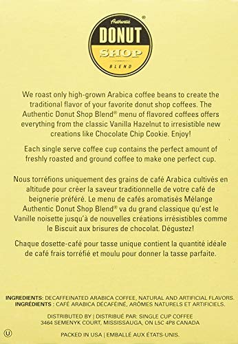 Authentic Donut Shop Blend Original Roast Single-Cup Coffee for Keurig K-Cup Brewers, 24 Count