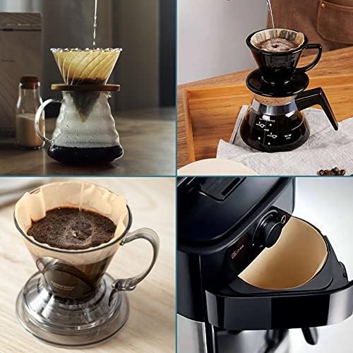 YQL #4 Cone Coffee Filters, 200 Count Paper Filters for Ninja Coffee Makers