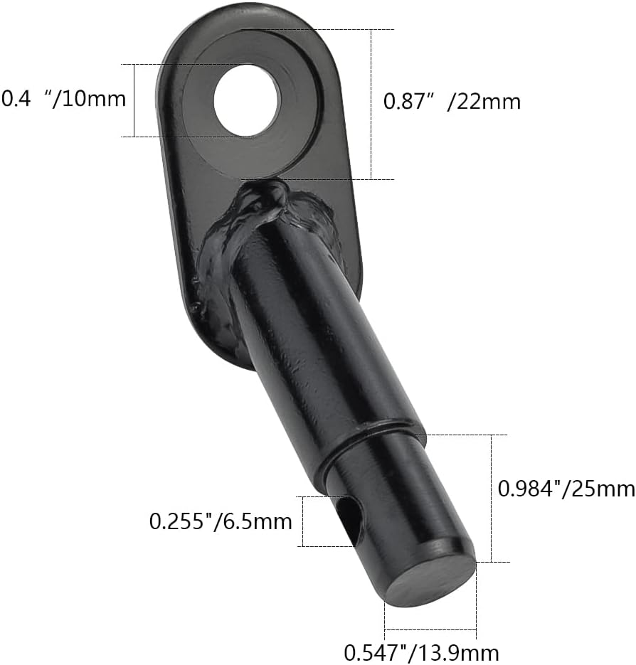 2 Packs Bike Trailer Coupler, Fengek Bike Trailer Hitch Instep Attachment for Instep, Black