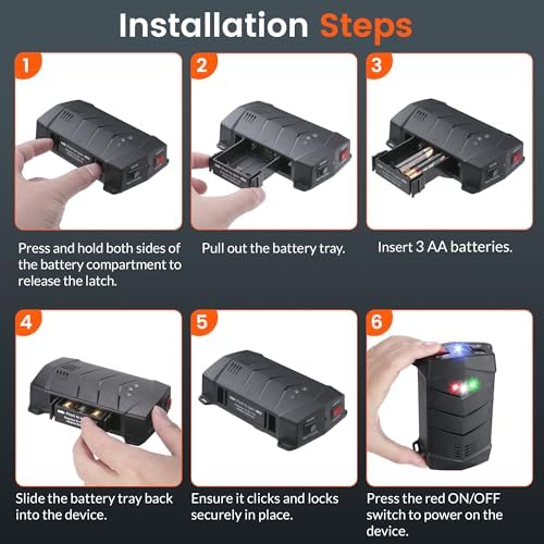 Rodent Repellent for Car Engines, Battery Powered Ultrasonic Mouse Squirrel Repellent, Under Hood Rat Repellent for Car, Garage, Basement, Warehouse