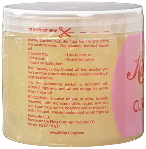 Kinky Curly Original Curling Custard Natural Styling Gel 16 oz