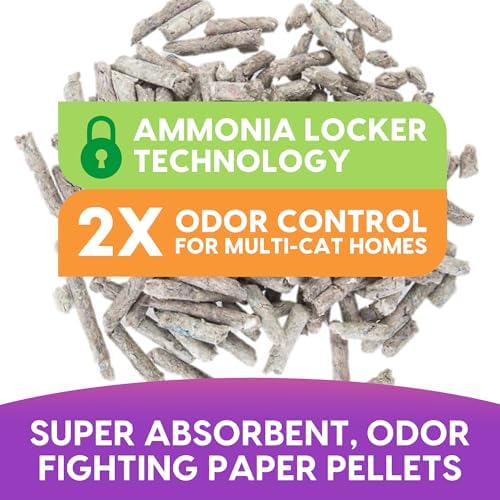 Fresh News Recycled Paper Original Pellet Cat Litter, 25 Pound, Non-Clumping, Unscented, Made in USA