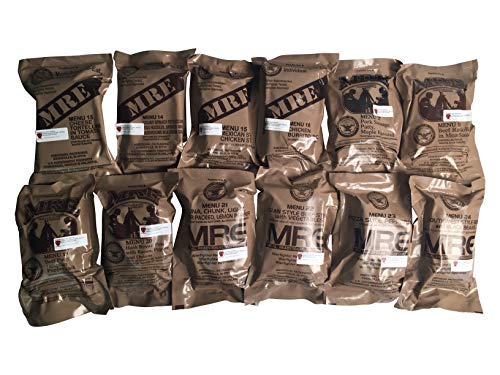 Ozark Outdoorz 01/2018 Pack, 01/2021 Inspection US Military MRE B Case with US Flag Patch