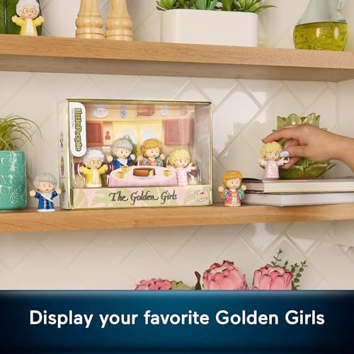 Little People Collector The Golden Girls TV Show Special Edition Set for Adults & Fans, 4 Figures in Display Package