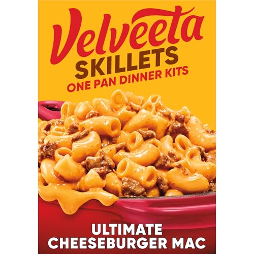 Velveeta Skillets One Pan Dinner Kit, Creamy Beef Stroganoff, 11.6 oz Box