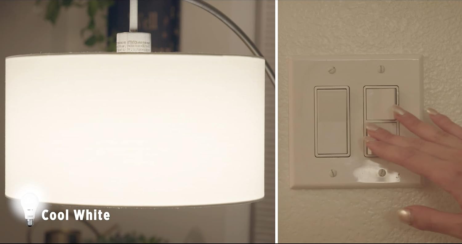 Feit Electric LED Three-Color Choice Intellibulb - A19 with an E26 Medium Base Light Bulb - 60W Equivalent - 15 Year Life - 750 Lumen - 2700K Soft