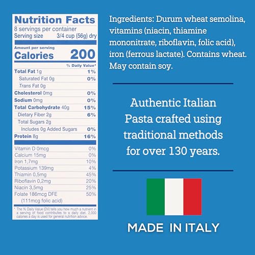 De Cecco Rotelle No. 54 Pasta, 16 Oz (Pack of 5) | Authentic, Slow Dried, Made with Durum Wheat, Versatile Pasta for Sauces & Recipes, Made in Italy