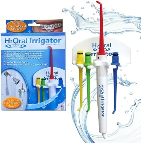 Oral Irrigator - Shower Water Flosser for Healthy Teeth and Gums Made in USA