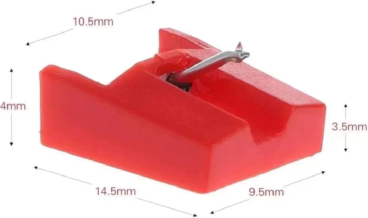 ICT04RS TTUSB10 Record Player Needle Turntable Stylus Moving Magnet | Replacement for ION ICT04RS - IONTTUSB10, ITTCD10, LPDock, LP2CD, LP2Flash