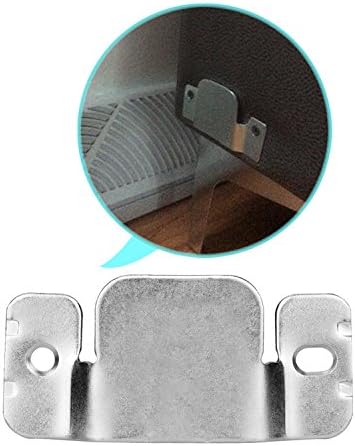 Mudder 4 Pieces Sectional Couch Connectors Metal Couch Clips Sectional Sofa Connector Interlocking Furniture Connector Bracket with Hardware