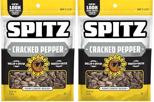 Spitz Sunflower Seeds, Salted, 6 Ounce (Pack of 9)