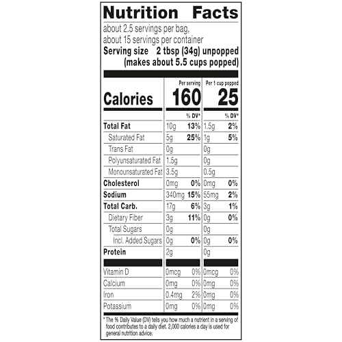 Orville Redenbacher’s Popcorn, Movie Theater Butter Flavor, 3 oz., 6-ct