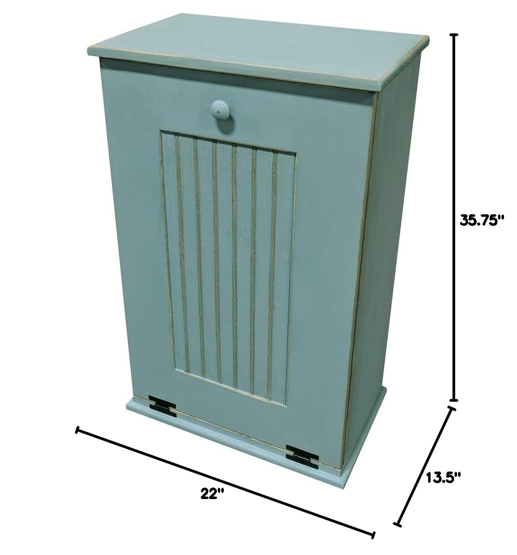 Sawdust City Tilt-Out Wooden Trash Bin Holder (Old - Black)