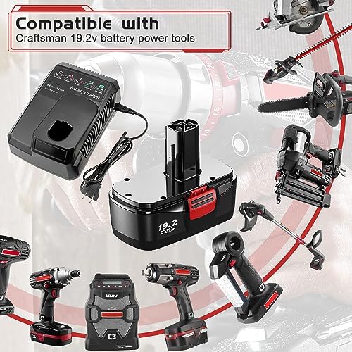 2Pack Upgraded to 4500mAh C3 Replacement for Craftsman 19.2V Battery Ni-MH | Compatible with Craftsman 19.2V Battery 315.115410 315.11485 130279005