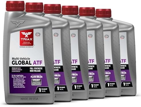 TRIAX Multi-Vehicle Global ATF Full Synthetic | Compatible with Honda DW-1, Dexron III & VI, Mercon V, Nissan Matic, ATF +4, TES 295 & More | OEM Grade Automatic Transmission Fluid (1 Quart)