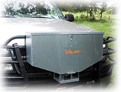 Wildlife Road Feeder,Galvanized Steel,100-pound- Deer Feeder to Feed Game Deer Corn, ATV Or Truck Spreader