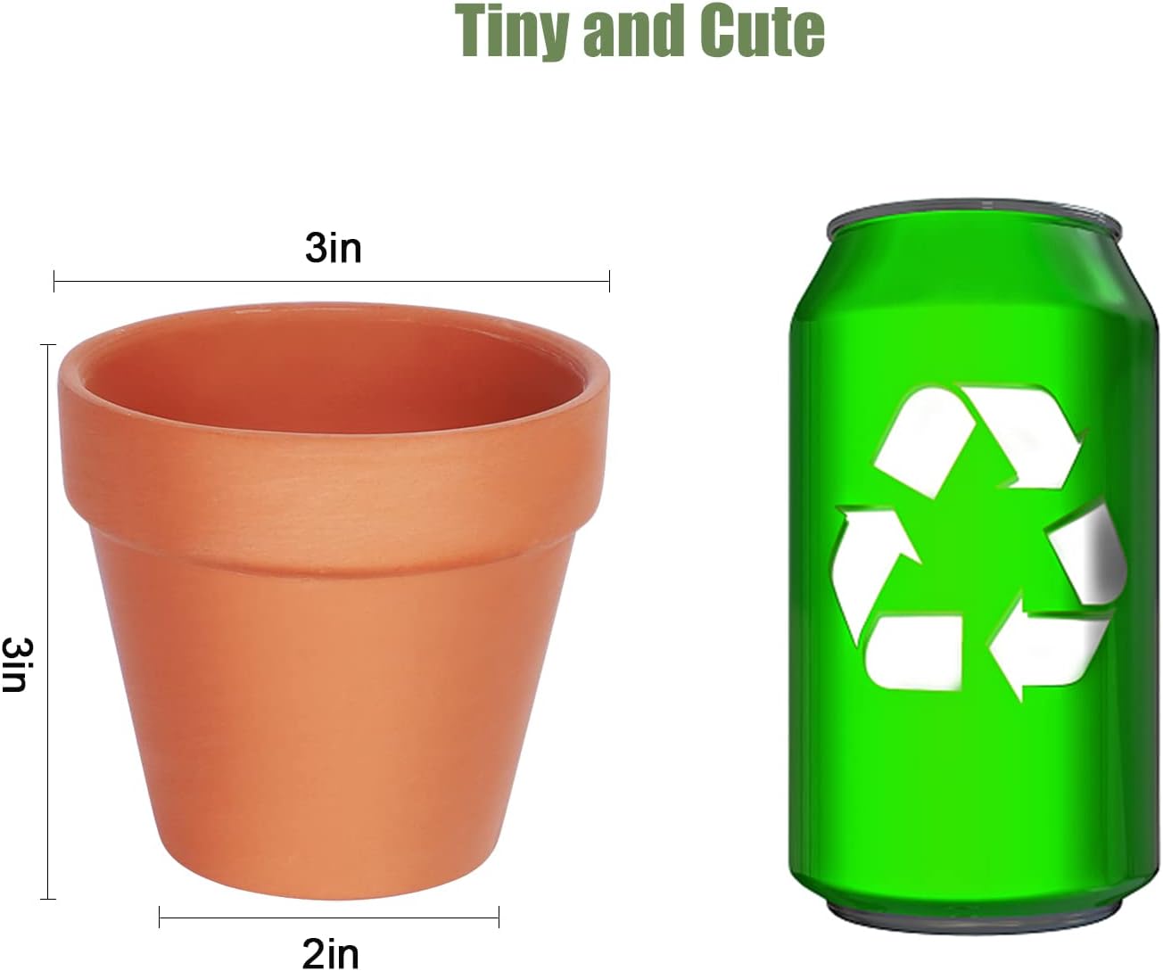 KOAMLY 3 inch Plant Nursery pots Number of Items in a 20 Pack, with Drain, Succulent Seedling Planter, use with Indoor, windowsill