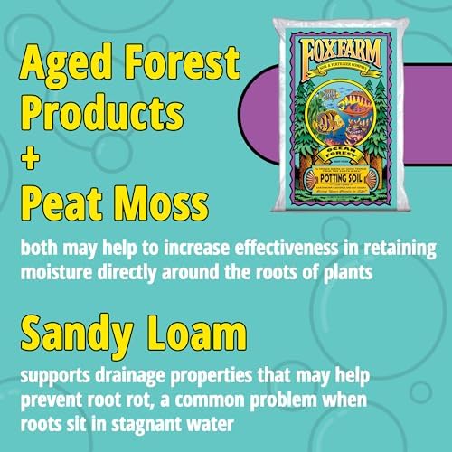 FoxFarm Ocean Forest Potting Soil, 1.5cu ft (Pack of 2) - Light, Aerated Texture, Designed for All Container Plants