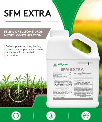 ALLIGARE SFM 75 Weed Killer - Broad-Spectrum Pre- and Post-Emergent Weed Killer for Forestry, Rights-of-Way, Industrial & Non-Crop Sites - Low Use Rates, Residual Performance - 3 lb
