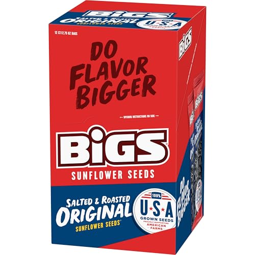 BIGS Sunflower Seeds, Salted & Roasted Original Flavor, 2.75 oz. (12-pk)