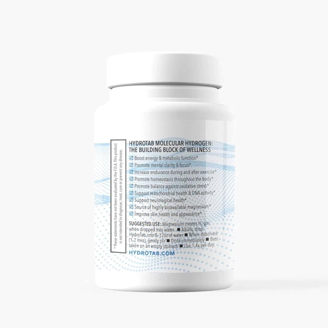 Molecular Hydrogen H2 Dietary Supplement, NON-GMO, Gluten Free, Soy Free (60 Tablets)