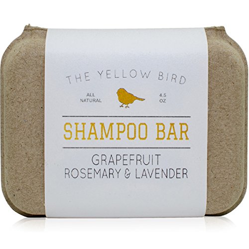 The Yellow Bird Solid Bar Shampoo Soap. Grapefruit, Rosemary