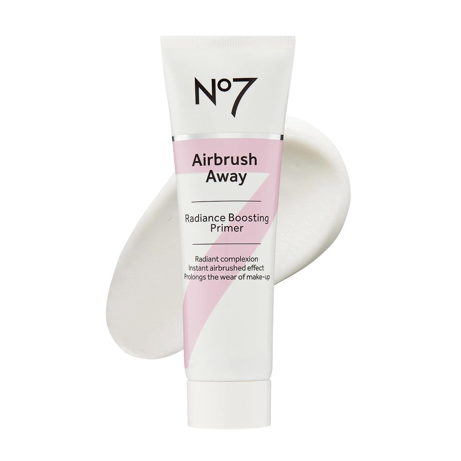 No7 Airbrush Away Radiance Boosting Foundation Primer, 30ml | Illuminating Formula, Dewy, Smooth & Radiant Skin