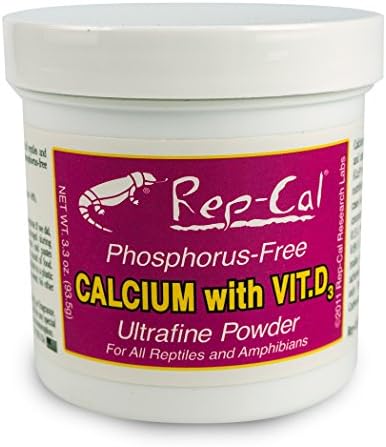 SRP00200 Phosphorous-Free Calcium Ultrafine Powder Reptile/Amphibian Supplement with Vitamin D3 | Reptile/Amphibian Supplement with Vitamin D3