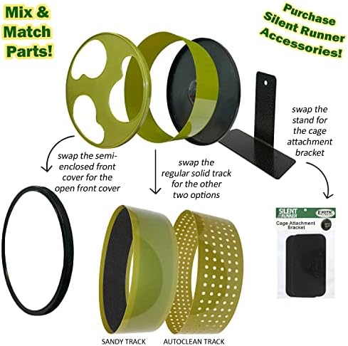 Sandy Track - for Green Silent Runner 12" Wide - Textured Nail Trimming Track for Pet Exercise Wheel (Green 12" Wide)