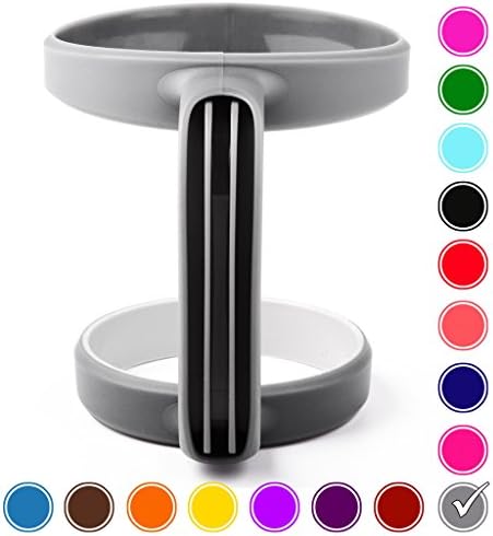 STRATA CUPS 30 oz Tumbler Handle - Available For 30 oz YETI Tumbler, OZARK TRAIL, Rambler Tumbler- BPA free (Black)