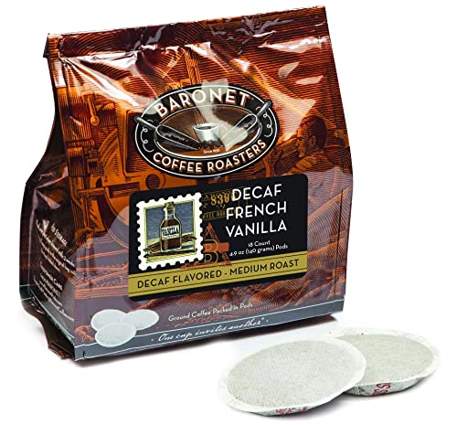 Baronet Coffee 8 Gram Coffee Pods, 100% Colombian, 54 Pods | Medium Roast, 100% Arabica Coffee, Regular Strength, 3 Bags of 18 Single Serve Pods, Compatible with Senseo Coffee Machines