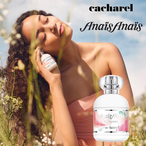 Cacharel Anais Anais, Eau de Toilette for Women, Floral, Green With Notes of White Lily & Musk. A Classic, Romantic, and Timeless Everyday Perfume Spray