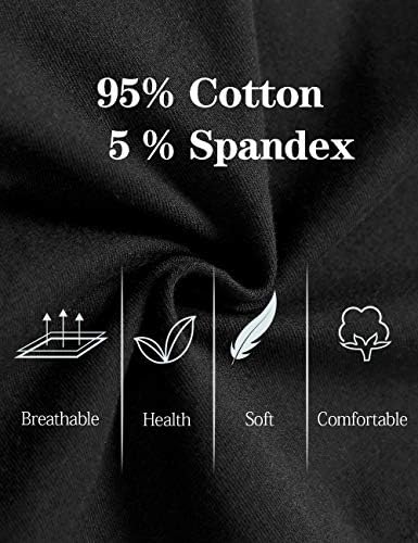 Molasus Women's Soft Cotton Briefs Ladies Mid-High Waisted Full Coverage Panties (Regular & Plus Size)