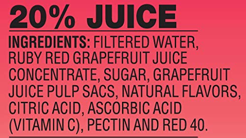Langers Ruby Red Grapefruit Juice Cocktail, 15.2 Fl Oz (Pack of 12)