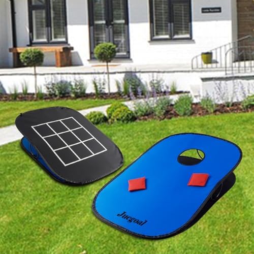 Juegoal 3x2ft Collapsible Portable Cornhole Game Set with 2 Cornhole Boards, 10 Bean Bags, Carrying Bag