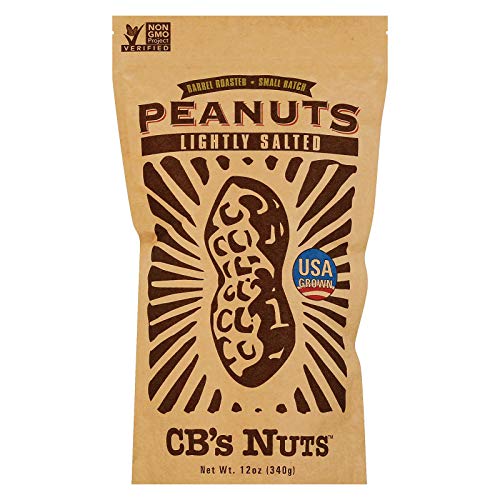 CB's Nuts Lightly Salted In-Shell Peanuts — USA Grown, Slow Roasted in Small Batches, Non-GMO Verified, No Palm Oil, 3-Pack