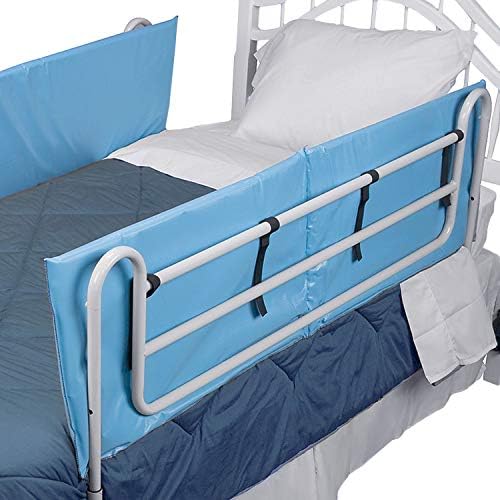 DMI Bed Rail Cover, Bed Rail Padding and Bed Bumper Pad for Elderly, Disabled or Handicapped, Rails Not included, Padded Cover Only, Blue