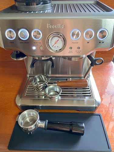 54mm Filter Basket Stainless Steel Portafilter Basket Espresso Handle Compatible with Breville Portafilter BES870XL, BES860XL, BES840XL
