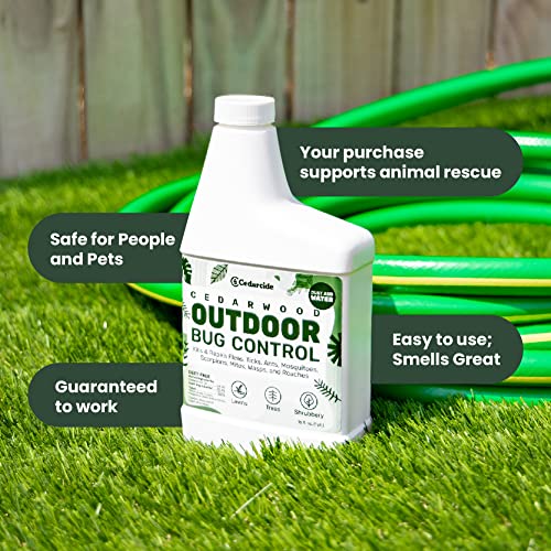 Cedarcide Outdoor Lawn and Garden Kit (Small) Includes Outdoor Bug Control Concentrate Cedar Oil Pint and Cedarcide Granules