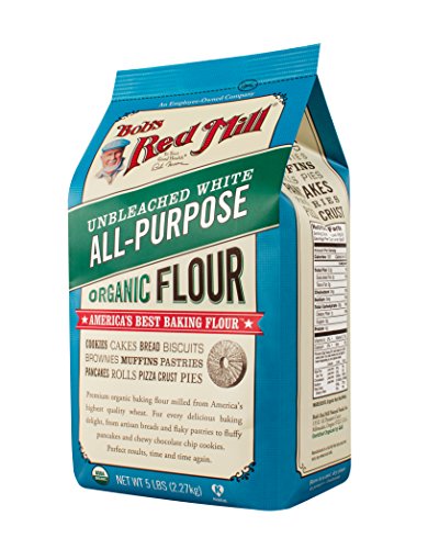 Bob's Red Mill, Flour Unbleached White All Purpose Organic, 80 Ounce