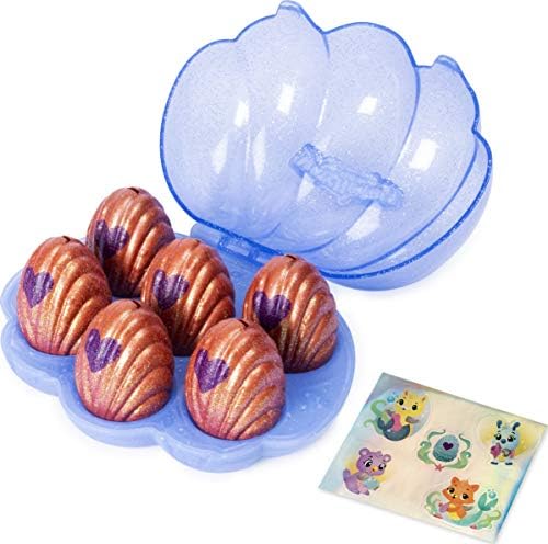 Hatchimals CollEGGtibles, Mermal Magic 6 Pack Shell Carrying Case with Season 5 CollEGGtibles, for Kids Aged 5 and Up (Color May Vary)